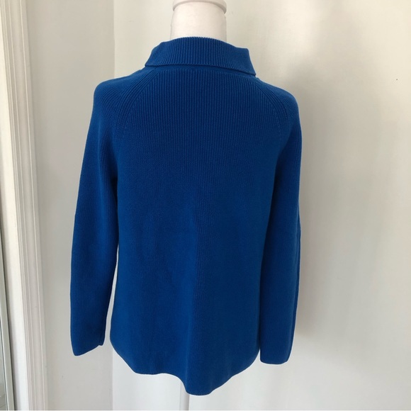 TALBOTS Petite Women’s Blue Turtleneck Long Sleeve Pullover Knit Sweater Sz S/p - Picture 7 of 10